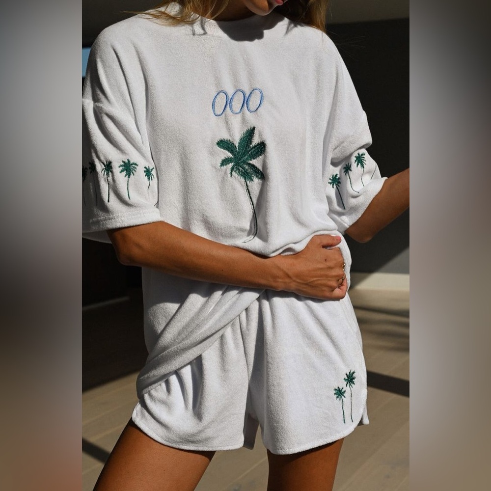 Yllw the Label Out of Office Terry Tee 2-Piece Set